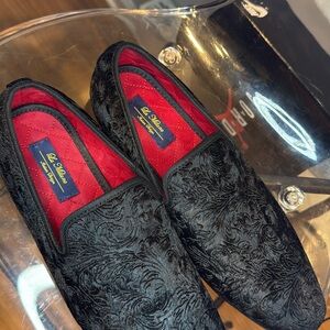 Milano Black Embroidered Men's Loafers